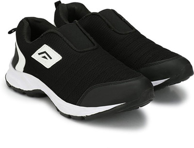 

Adiso smart men"s sports slipon Running Shoes For Men(Black