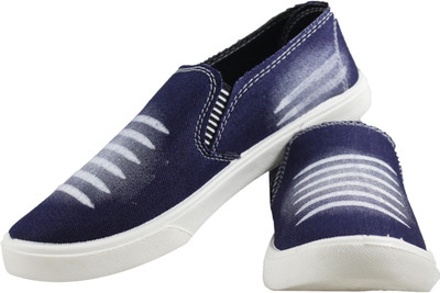 

Hotstyle Washed Loafers For Men(Blue, White