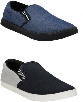 

WELDONE Men's 2 Pair Combo Loafers For Men(Multicolor