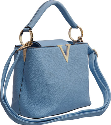 

TAP FASHION Women Casual Blue PU Sling Bag