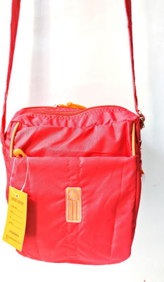 

SALEBOX Boys & Girls Casual Pink Canvas Sling Bag