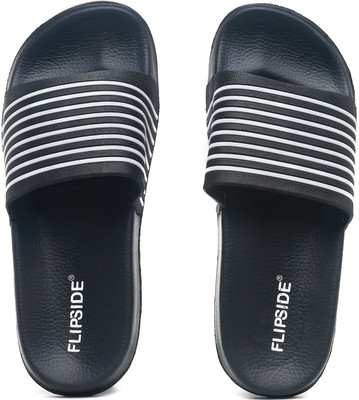Flipside Mens Amber Black Flipflops Slides