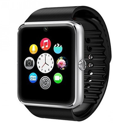 

Lambent GT08 Bluetooth Smartwatch With Camera Support Compatible With Android and IOS Devices Smartwatch(Black Strap Free Size)