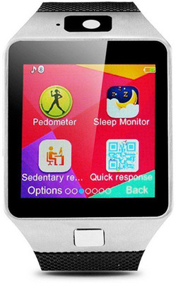 

MOBILZA DZ01_1658 Silver Smartwatch(Black Strap Free Size)