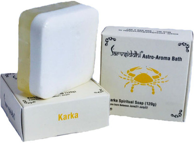 

Sarvsiddhi Karka Astro Aroma Bath Natural Handmade Soap Set Of 3(375 g, Pack of 3)