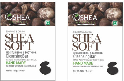 

Oshea Herbals Sheasoft Cleansing Bar - 125 gm(250 g, Pack of 2)