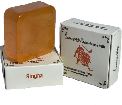 

Sarvsiddhi Singha Astro Aroma Bath Natural Handmade Soap Set Of 3(375 g, Pack of 3)