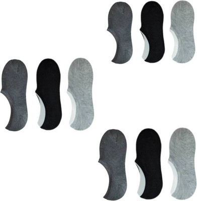 Aantic Men & Women Solid Low Cut(Pack of 9)