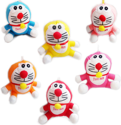 

theperfectbazaar.com Colorful Doremon pack of 6 Kids Favourite Character for KIDS Birtrhday Gift Soft toy - 16 cm(Multicolor)