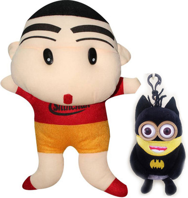 

theperfectbazaar.com New Super Character Shin Chan(38 cm) and Minion Superhero Batman (12 cm) Soft toy Combo Kids Favourite Medium Size fo Gift And Play Soft Toy - 38 cm(Red, Black), Black;red
