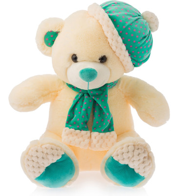 

Dimpy Stuff Dimpy Bear W/Cap & Scarf Cream - 40 cm(Red)