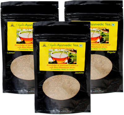 

Saptla Ayurvedic Tea Made of 26 Ayurvedic Indian Herbs, Blended with Premium Loose Leaf Tea,100% Natural Detox, Healing, Energizing & Refreshing - Healthy & Delicious. ( Regular, Jasmine & Lemon Flavor ) Tea(85 g, Pouch)