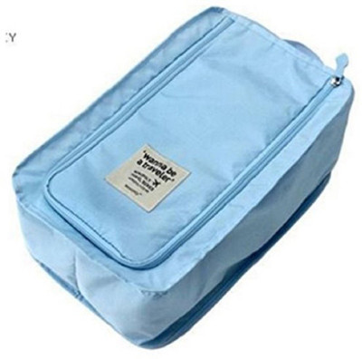 

Everbuy Travel Storage Shoes Bags Waterproof Foldable and Breathable Shoes Pouch-Sky Blue(Blue)