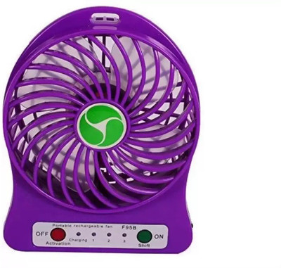 

LAGOM ™ Multi-Functional Portable Rechargeable Battery Mini Fan With 3 Speed Level Mini USB Plastic Fan (Purple) FM 04 USB Fan(Purple)