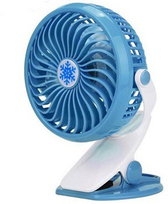 

techdeal Clip 360 Degree Rotate Rechargeable Handy Mini (Blue) USB Fan(Blue)