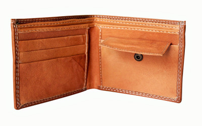 

VAISHU Men Brown Genuine Leather Wallet(3 Card Slots)
