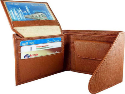 

Wildland Men Tan Artificial Leather Wallet(5 Card Slots)