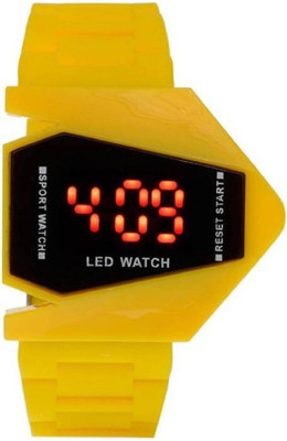 

KNACK KNG803 latest trending Red led and Purple case dial and smooth rubber belt kids watch for - Boys and Girls Watch - For Boys & Girls