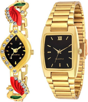 

KNACK KNG791 Latest perfect latest combo for couple watches -Men and Women Watch - For Men & Women