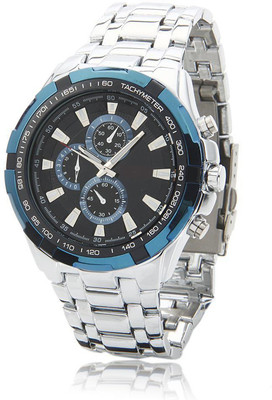 

VILAM Blue Dial Luxury Branded Metal Strap Watch - For Men