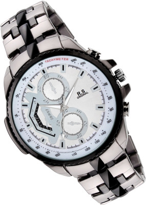 

R S Original RSO-2088 BLACK GREY WATCH FOR MEN Watch - For Men