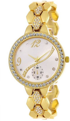 SD SHOP New Analog Golden Daimand 010 Women Watch - For Girls