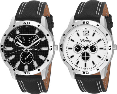 

VIOMY -2G5009 - COMBO WATCHES (BLACK AND WHITE DIAL ) FOR BOYS & MEN'S COMBO Watch - For Men