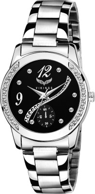 

VIKINGS GIRLS VIKINGS-LR-026-BLK-CHN DIAMOND Watch - For Girls