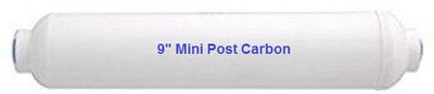 

Pooja Trendz 1 Pcs RO Inline Mini Post Carbon filter for many RO Models -1/4 Connector Solid Filter Cartridge(0.5, Pack of 1)