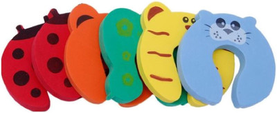 

Royalkart Baby Safety Door Stopper Protection Jammers Kids InfantCurve Shaped Door stop Guard (16 pcs set )(Multicolor)
