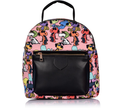 

THE MAKER pink backpack 2.5 L Backpack(Black), Black;peach