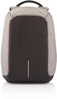 

Husker Anti Theft Backpack 15.6 L Laptop Backpack(Grey), Black;grey