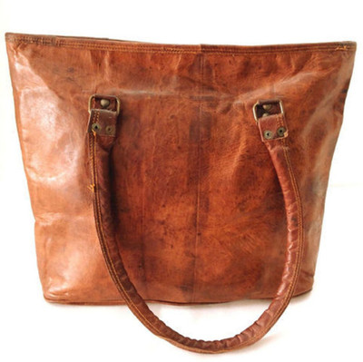 

STYLOLEATHERBAGS Leather Bag Leather Women Bag Leather Shopping Bag Shoulder Bag(Brown, 14 inch)