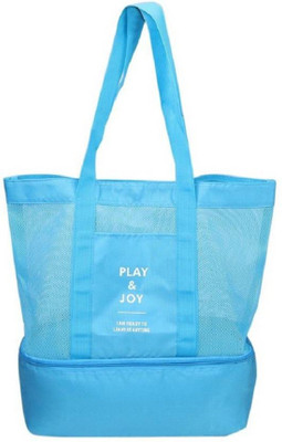 

Three Secondz Play & Joy Insulated Cooler Picnic Gym Bag Nylon Mesh Beach Tote Sports Lunch Bag Waterproof Multipurpose Bag(Multicolor, 0 L)