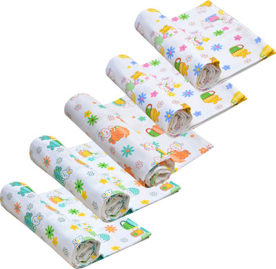 

MyKid Cotton 180 GSM Bath Towel(Pack of 5, Multicolor)