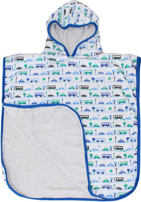 

Kadambaby Cotton Terry 600 GSM Bath Towel(Blue, White)