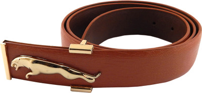 

Els Men Formal, Casual Tan, Gold Artificial Leather Belt, Gold;tan