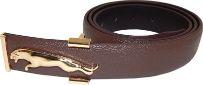 

Els Men Formal, Casual Brown, Gold Artificial Leather Belt