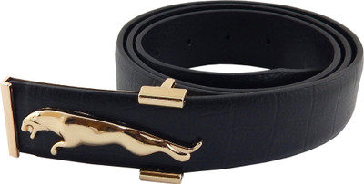 

Els Men Formal, Casual Black, Gold Artificial Leather Belt
