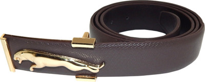 

Els Men Formal, Casual Brown, Gold Artificial Leather Belt