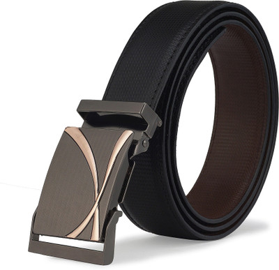 

Brussel Men Black Artificial Leather Reversible Belt