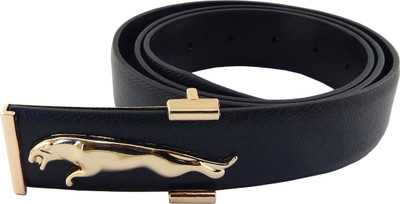 

Els Men Formal, Casual Black, Gold Artificial Leather Belt
