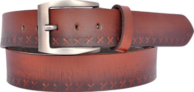 

Ajeraa Men Casual Multicolor Genuine Leather Belt, Tan-black