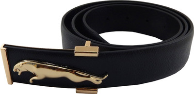 

Els Men Formal, Casual Black, Gold Artificial Leather Belt
