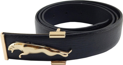 

Els Men Formal, Casual Black, Gold Artificial Leather Belt