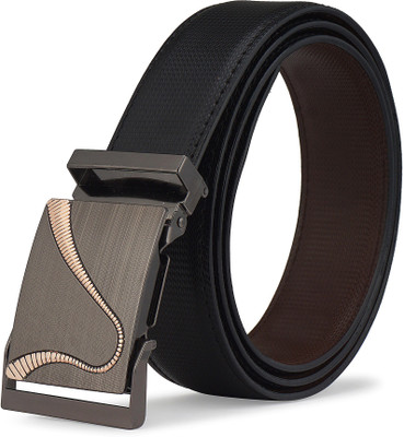 

Brussel Men Black Artificial Leather Reversible Belt