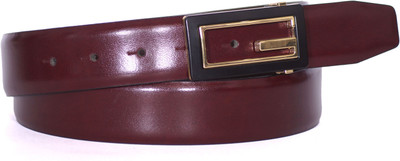 

Designer Select Men Party, Formal, Evening, Casual Red Genuine Leather Belt, Cheery red