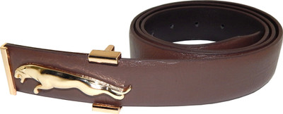 

Els Men Formal, Casual Brown, Gold Artificial Leather Belt