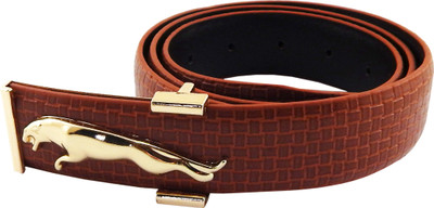 

Els Men Formal, Casual Tan, Gold Artificial Leather Belt, Gold;tan