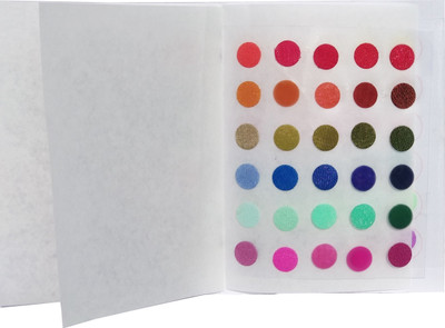 

Roop Nikhar Multicolor 120 Shades Plain Round Size Luxury Quality Bindi Set of 1 Pcs Forehead Multicolor Bindis(Bindi)
